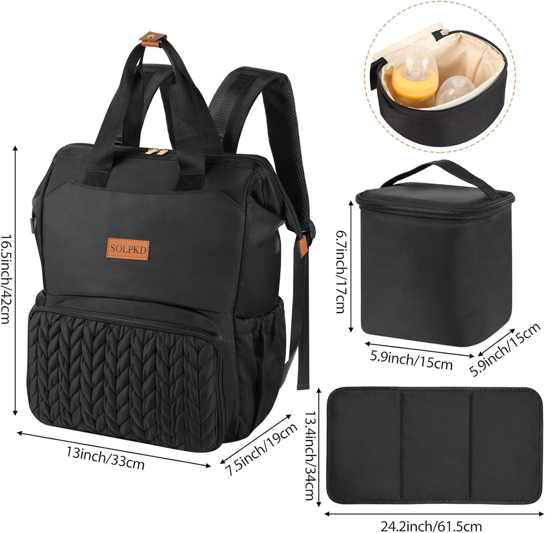 Wickeltaschen-Rucksack, Milchpumpen-Rucksack für Spectra S1, S2, Pumprucksack für berufstätige Mütte