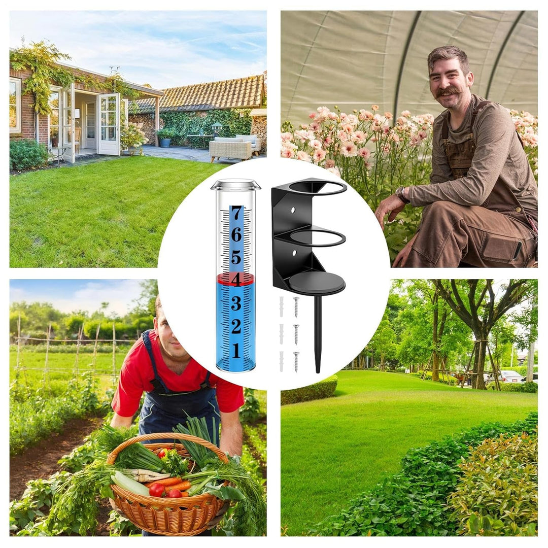 Regenmesser Für Den Garten | Einfach Ablesbar Mit Grosser Schrift,Outdoor Regenmesser Für Garten - F