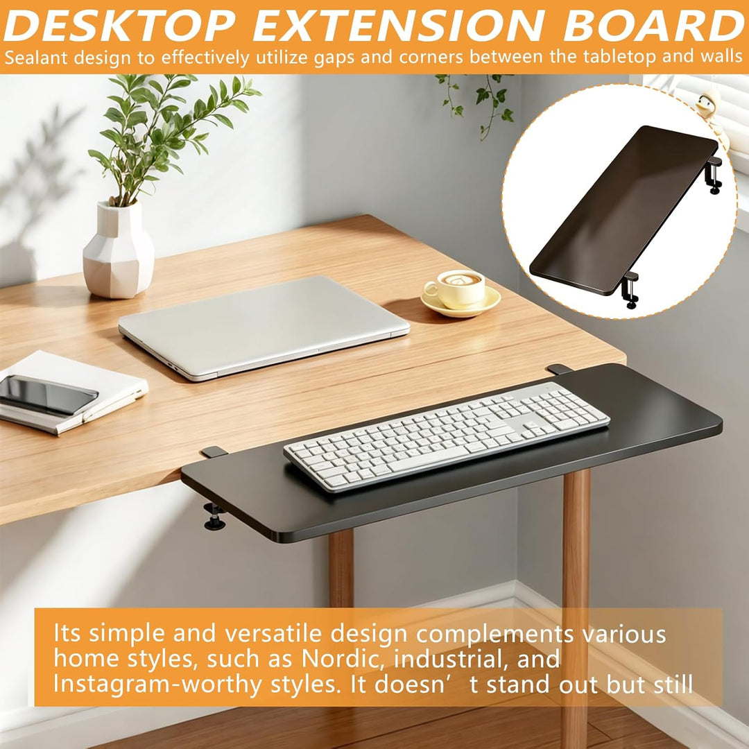Ergonomischer Schreibtisch Verlängerung, 70*25cm Tischverlängerung 90° Faltbare Handgelenkstütze Sch