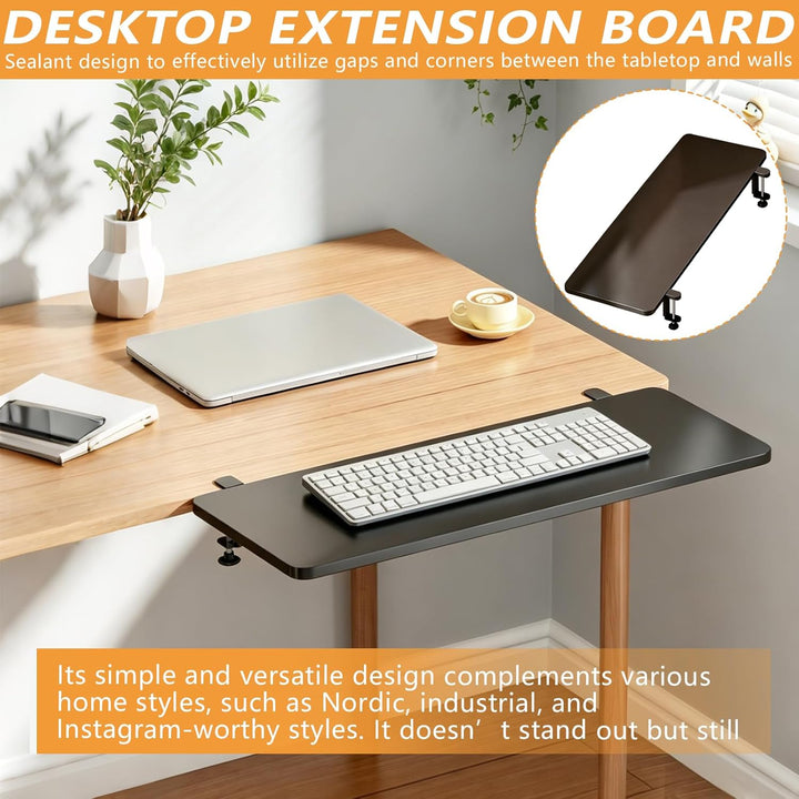 Ergonomischer Schreibtisch Verlängerung, 70*25cm Tischverlängerung 90° Faltbare Handgelenkstütze Sch