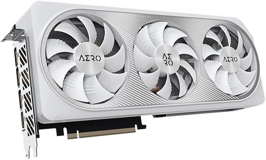 GIGABYTE GeForce RTX 4070 AERO OC 12GB Graphics Card - 12GB DDRX6 21Gbps 192bit, PCI-E 4.0, Core 256