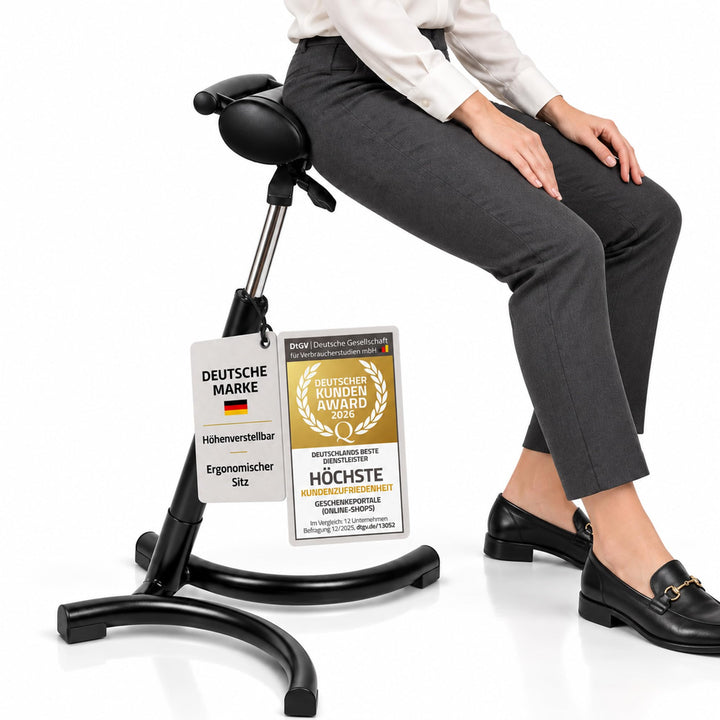Stehhocker &amp; Stehhilfe bis 85 kg, ergonomisch höhenverstellbar