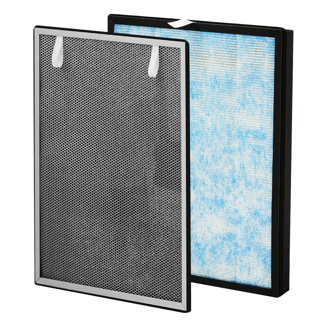 Luftreiniger H13 HEPA Filter Ersatz, Aluminium Vorfilter, True HEPA und Aktivkohle Filter, 5-in-1 Fi