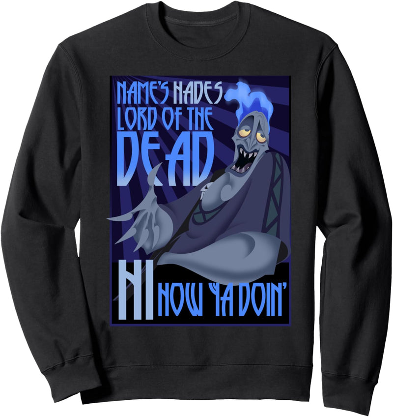 Disney Villains Hades Lord Of The Dead Portrait Poster Sweatshirt