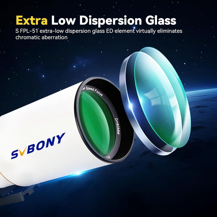 Svbony SV503 Astronomische Teleskope OTA, 80F7 Doppelt ED Professionelles Optische Tubusbaugruppen m
