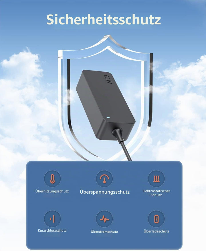 65W USB C Ladekable Ladegerät Passend für Lenovo Thinkbook 15 13s 14 14s 16 13X G2 G3 G4 G4+ ITL ACL