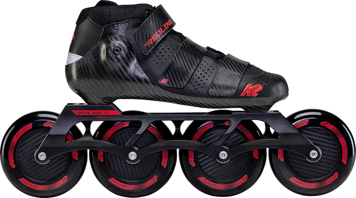 K2 Skates Unisex Inline Skates REDLINE 110, black - red, 30F0195 EU: 42 (UK: 8 / US: 9) black - red,