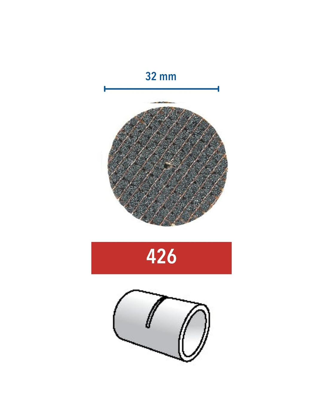 Dremel 426 Fieberglasverstärkte Trennscheibe, Zubehörsatz für Multifunktionswerkzeug mit 5x Trennsch