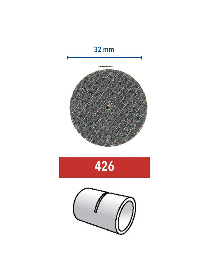 Dremel 426 Fieberglasverstärkte Trennscheibe, Zubehörsatz für Multifunktionswerkzeug mit 5x Trennsch