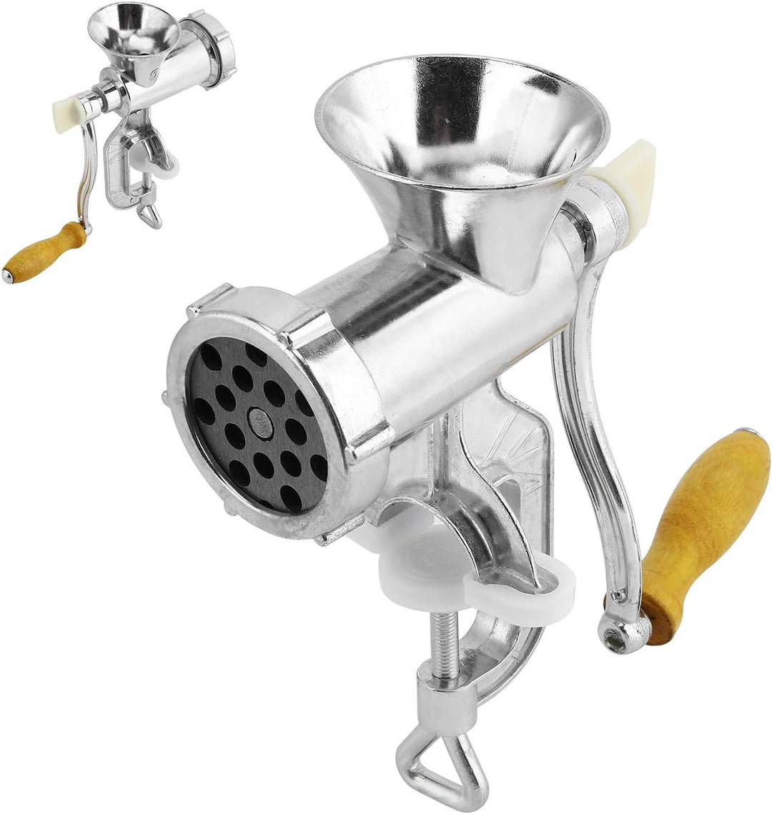 Fleischwolf, Aluminium Multifunktions Manuelle Fleischschleifer Gewürz-Pfeffer-Mahlmaschine Küchenge