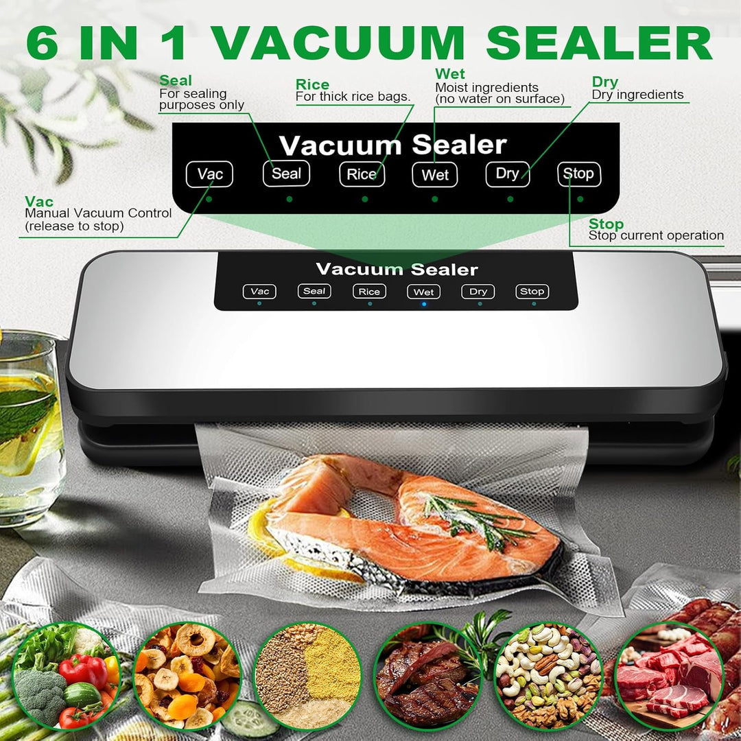 Vakuumiergerät, Vakuumierer für Lebensmittel, Multifunktionales vacuum sealer, Kompaktes Folienschwe