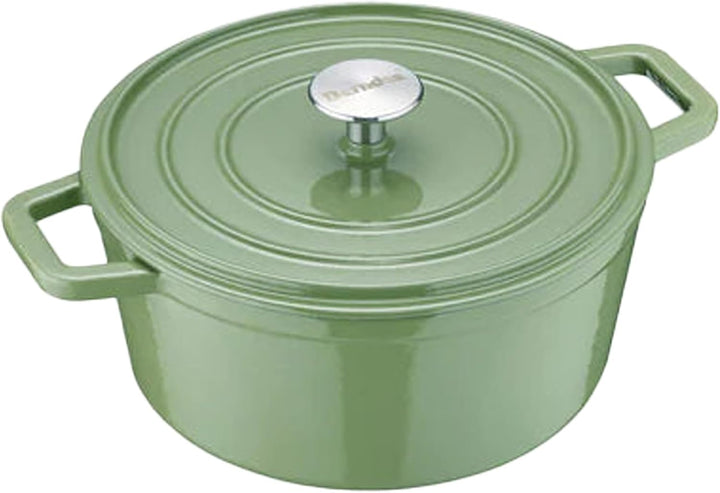 Berndes Bräter B.iron 3,75L mit Deckel - 24 cm - Gusseisen mit Emaillebeschichtung - Kochtopf zum Sc