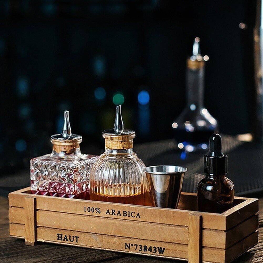 Bitters Flasche Vintage Dasher Flasche Cocktail Mischen Glasflaschen Für Zuhause Und Bar Restaurant