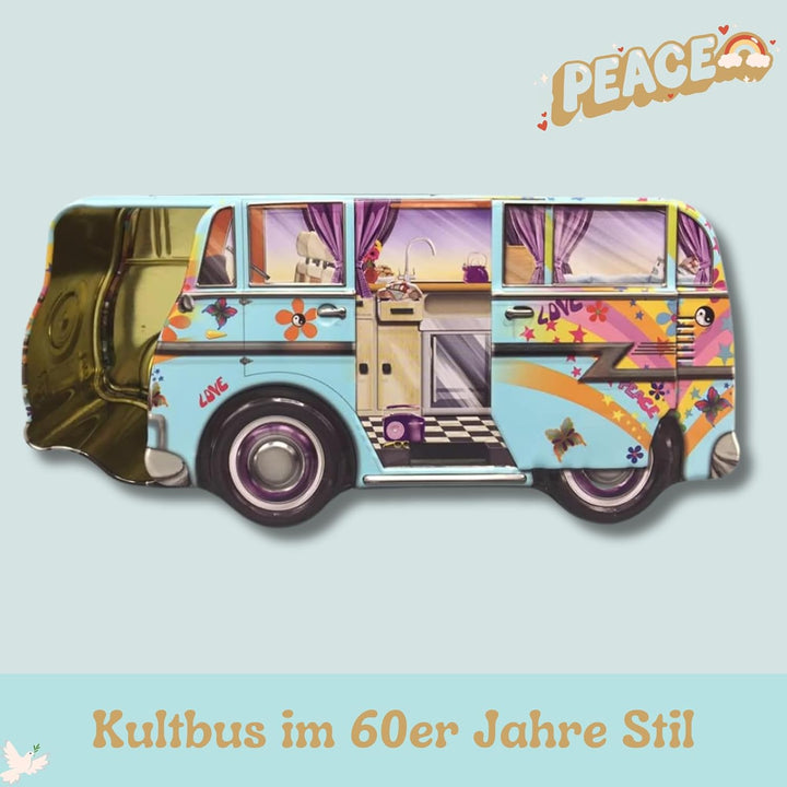 MediMuc Mini Camper Van Hippie- Geschenkdose Design The Silver Crane Company - liebevoll gestaltete