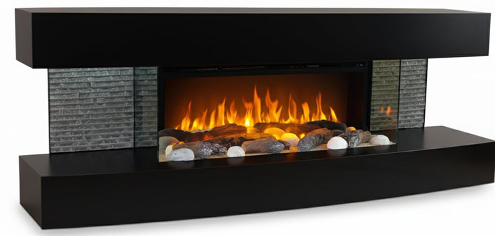 Chemin'Arte Elektrischer Wandkocher, Lounge, 2000 W, 120 cm, Schwarz