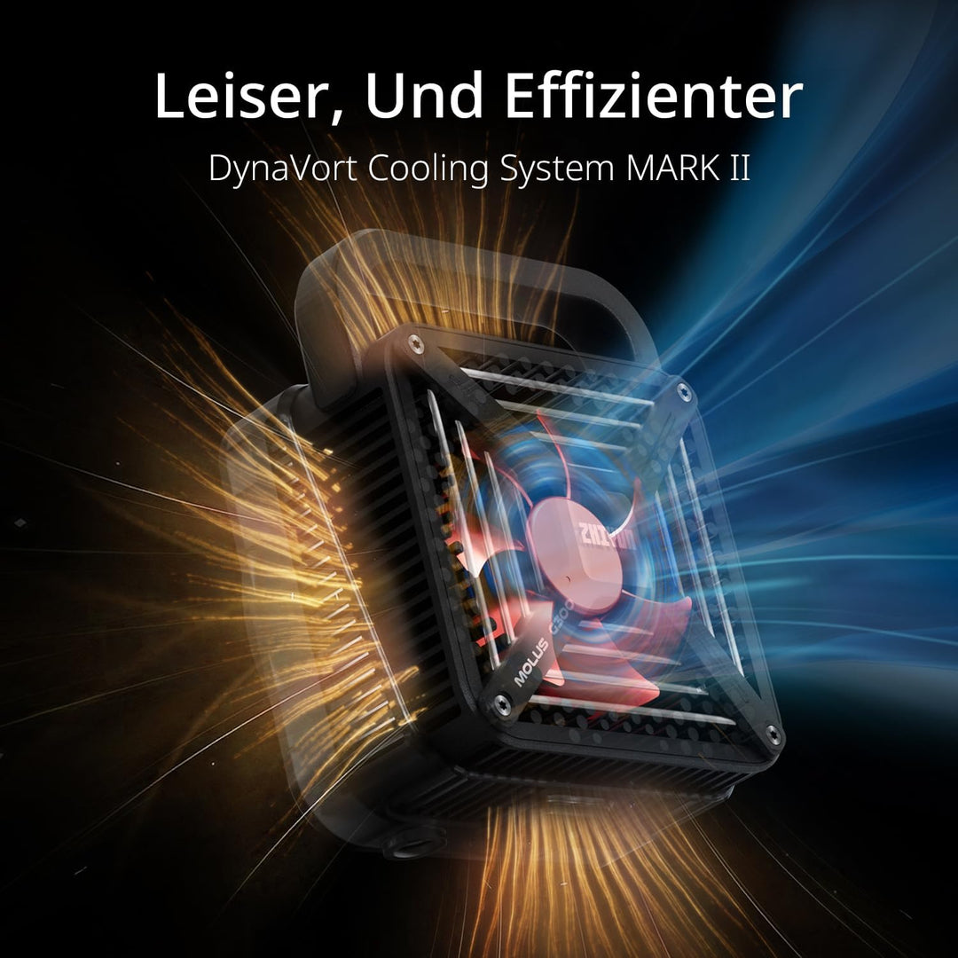 ZHIYUN Molus G300 [Official] Videolicht 300W, COB LED Videoleuchte mit Bowens Mount, Bi-Color Stream