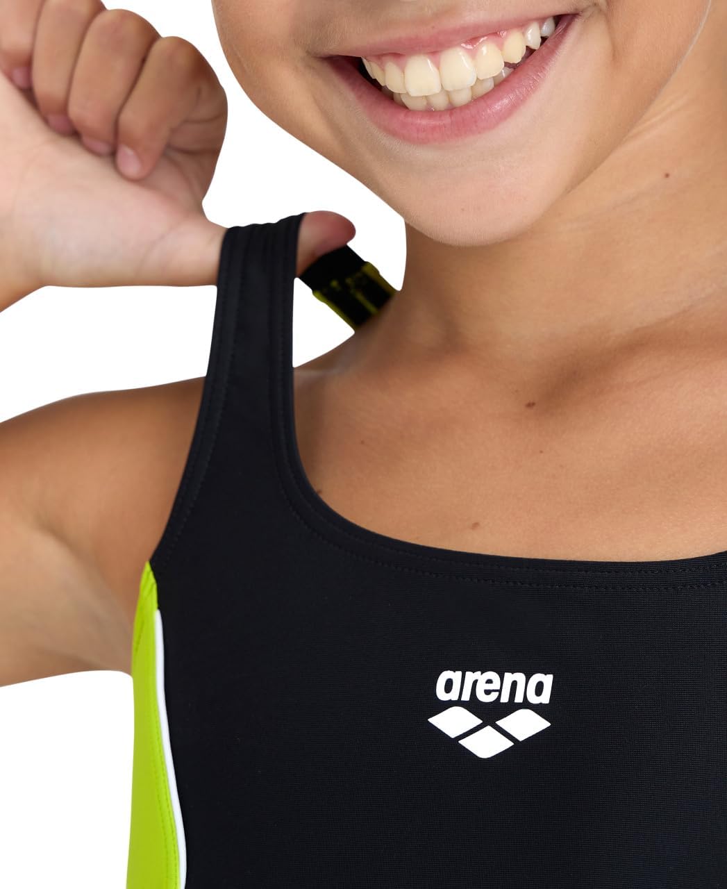 Arena Mädchen G Thrice Jr Two Pieces R Bikini 164 Black-soft Green-white, 164 Black-soft Green-white