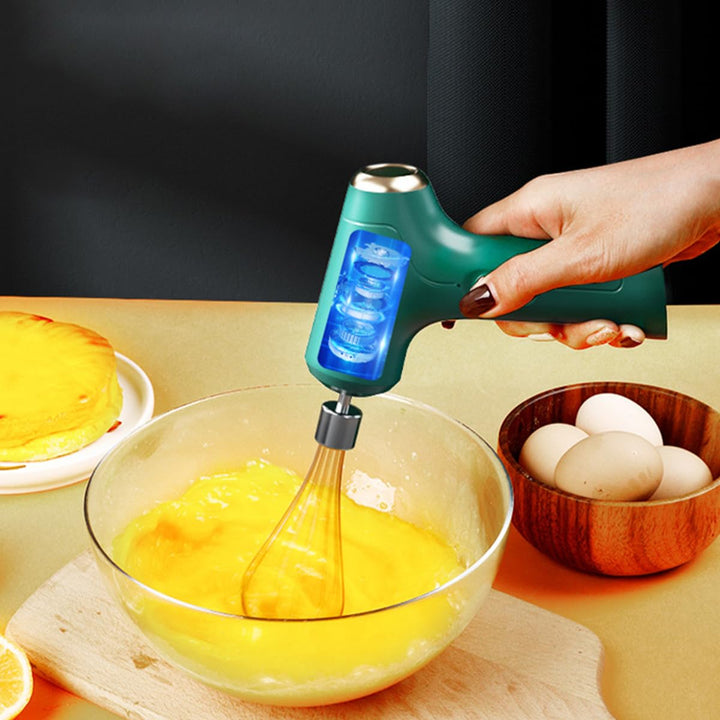 Namvo Mini-Handmixer, tragbar, über USB wiederaufladbar, Hand-Eierschläger mit 2 abnehmbaren Rührbes