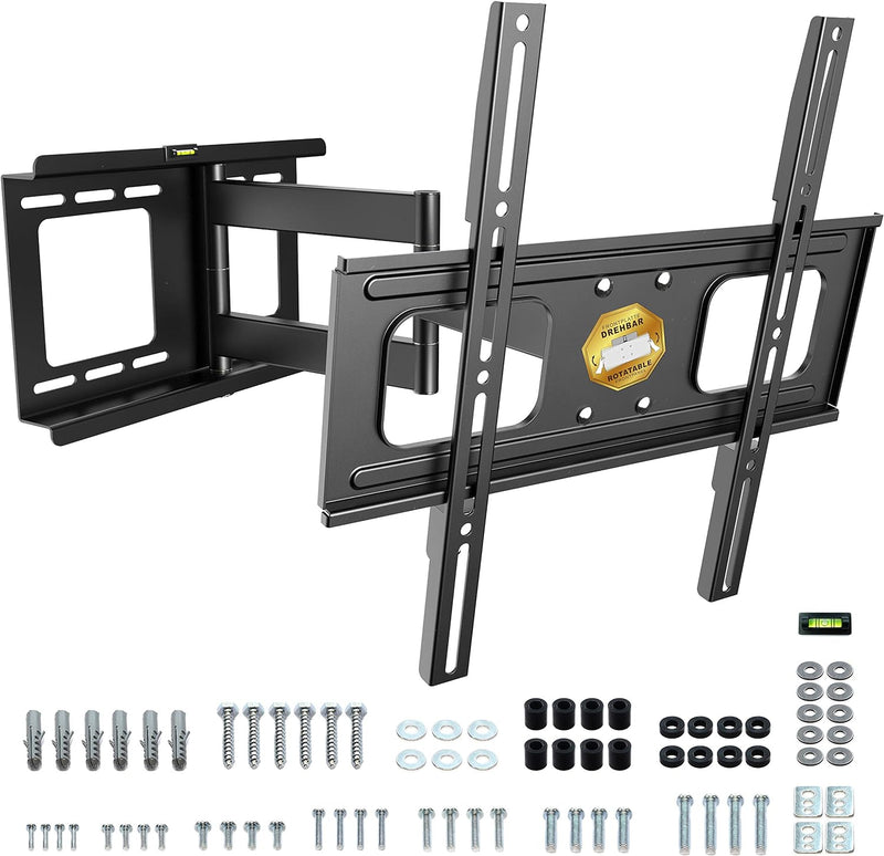 RICOO TV Wandhalterung Fernseher Schwenkbar Neigbar Flach für 32-60 Zoll, Universal TV Halterung S25