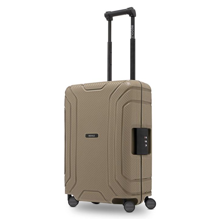REDOLZ Hartschalen Kabinen-Koffer ohne Reissverschluss | 3-Punkt-Verschluss-System | Kleiner Trolley