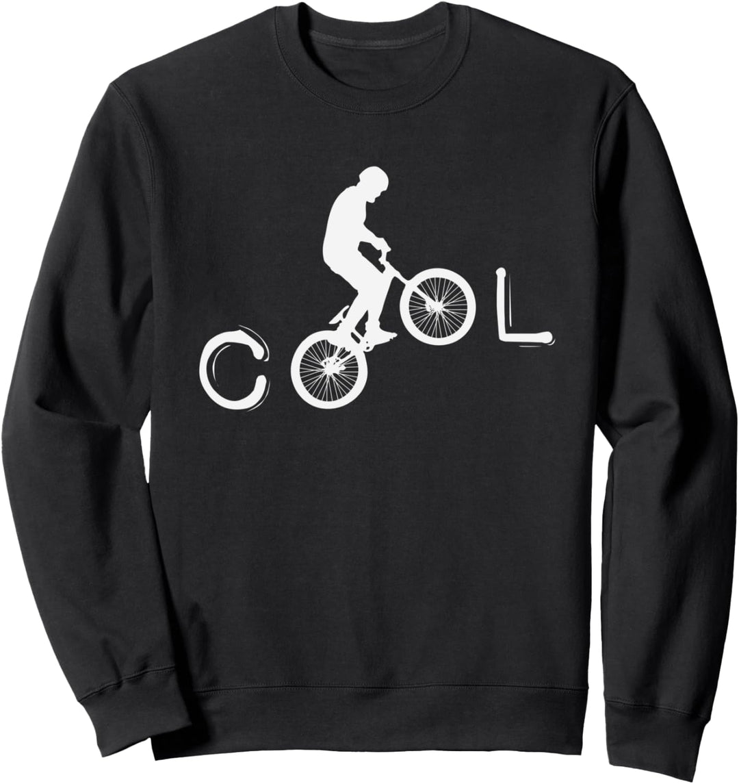 Cooler Crossbiker Radfahrer Biking Crossbike BMX Wheelie Sweatshirt