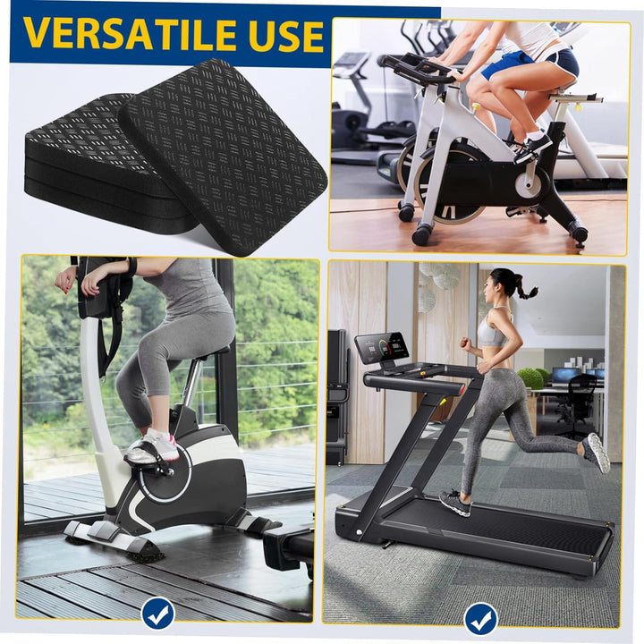 TOYANDONA 4 Stück Laufbandmatten Pu Material rutschfest Geräuschdämpfend Vibrationsdämpfend Training