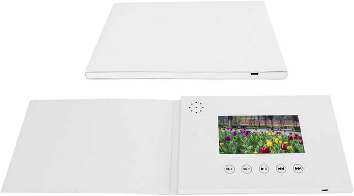 Bewinner 4,3" wiederaufladbare Video Glückwunschkarten mit LCD Bildschirm, Hochzeit Digitaler Bilder