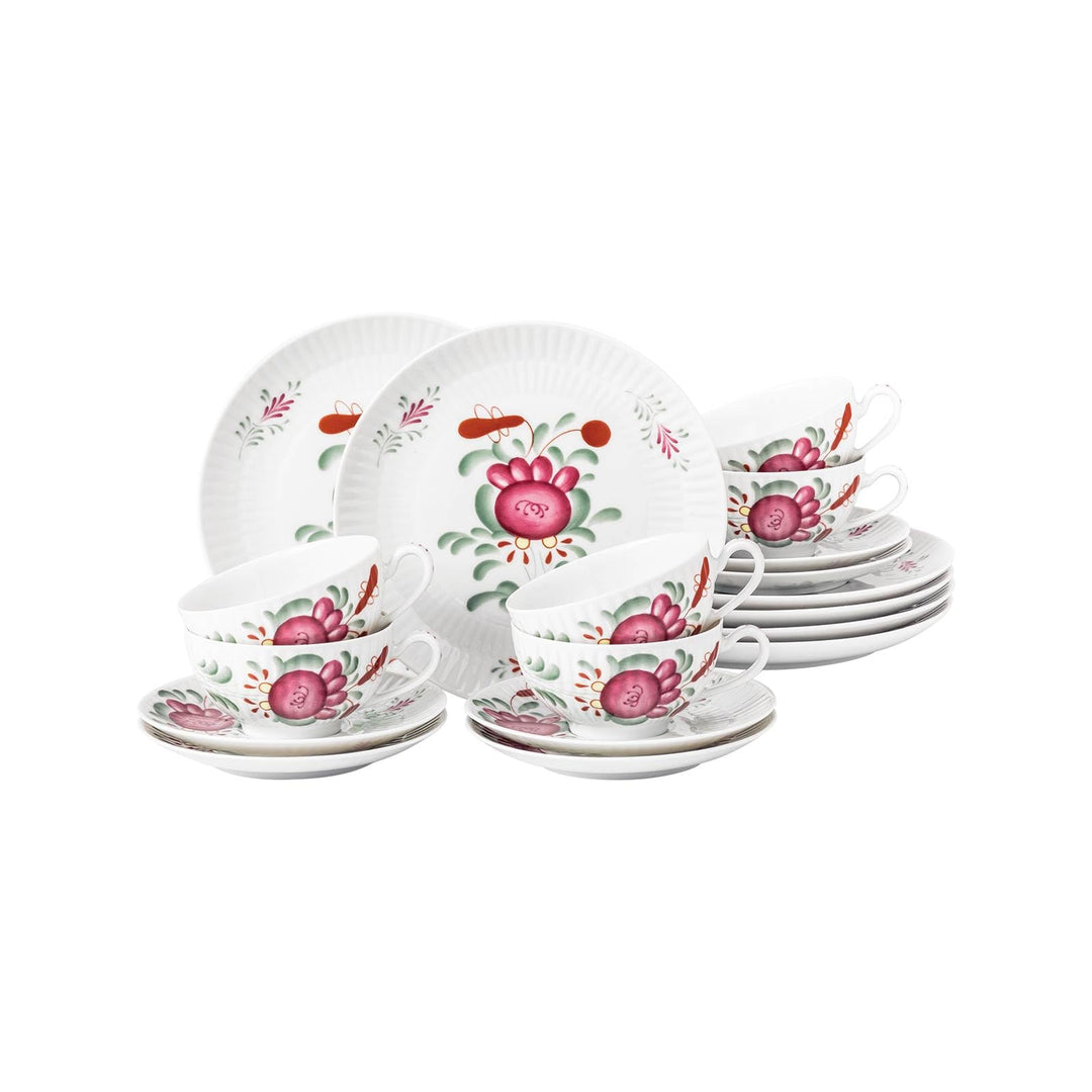Seltmann Weiden, Teeservice 18-teilig klein, Amina Ostfriesenrose Ostfriesenrose 18-teilig (1er Pack