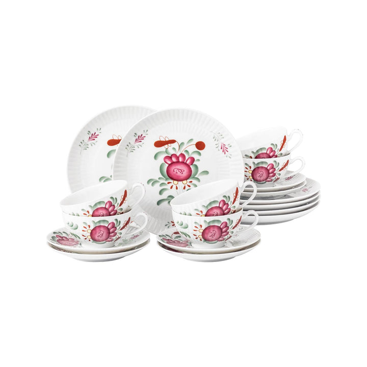Seltmann Weiden, Teeservice 18-teilig klein, Amina Ostfriesenrose Ostfriesenrose 18-teilig (1er Pack