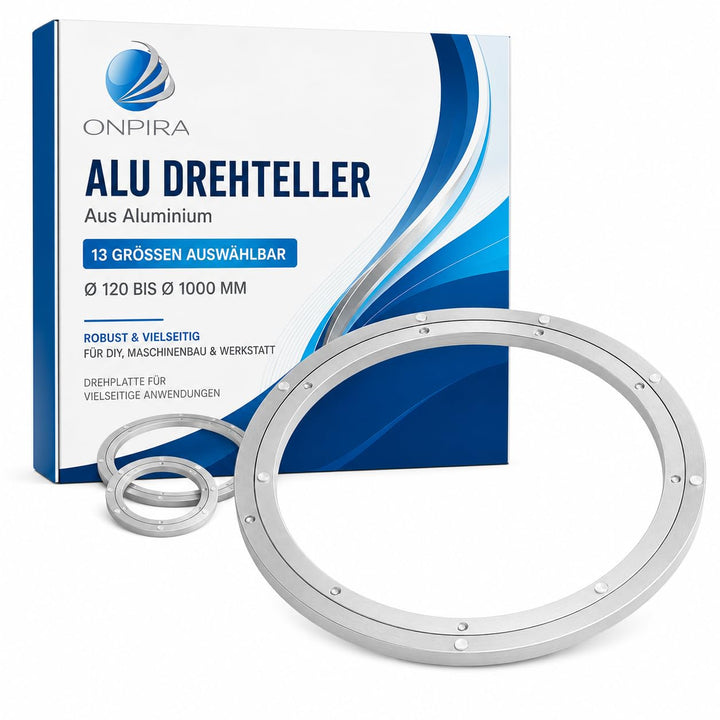 ALU Drehteller 13 Grössen von 120 bis 1000mm (Aussendurchmesser: 445mm;), Aussendurchmesser: 445mm;