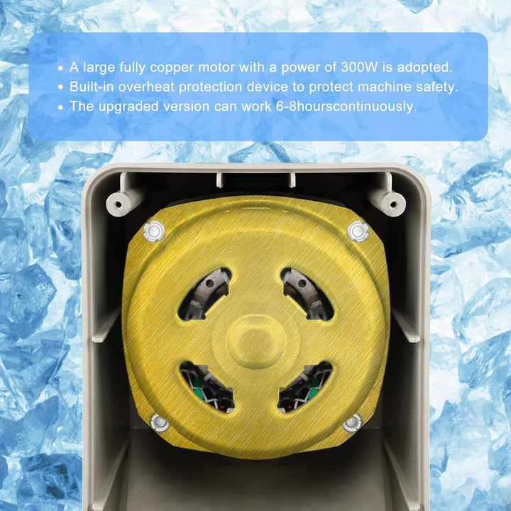 KOFOHON ICE CRUSHER Eisrasierer, elektrischer Eisbrecher. Medium Silver, Medium Silver