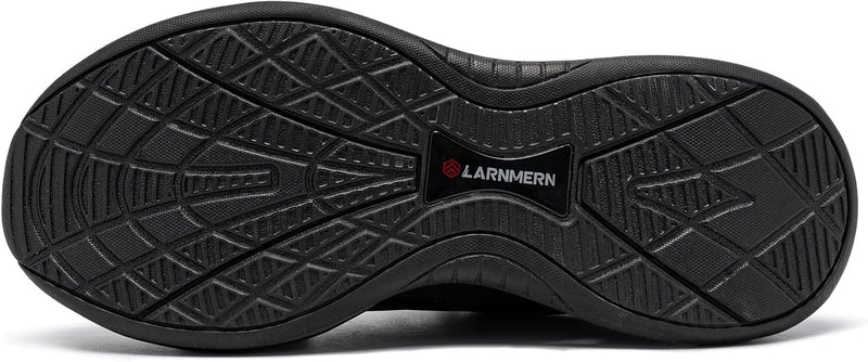 LARNMERN Sicherheitsschuhe Herren Arbeitsschuhe Leichte Stahlkappenschuhe Bequeme Antishock Atmungsa