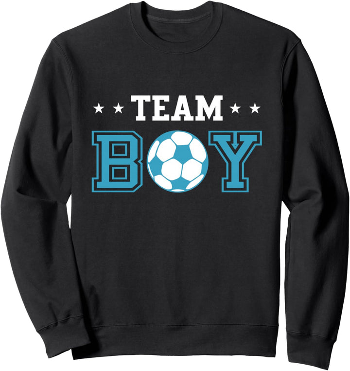 Herren Baby Geschlecht enthüllen Party Fussball Thema, Boy Sweatshirt