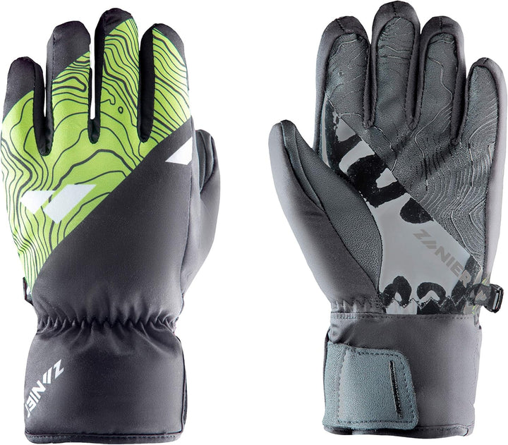 Zanier-Jugend-Handschuhe-SILLIAN.STX 4.5 Grün, Schwarz, 4.5 Grün, Schwarz
