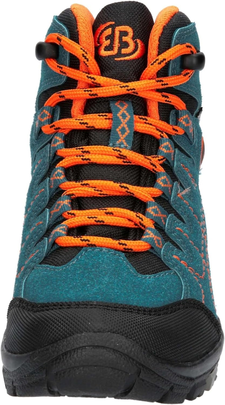 Brütting Unisex Kinder Mount Shasta Kids Hi Trekking-& Wanderstiefel 30 EU Petrol Schwarz Orange, 30