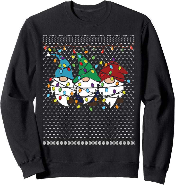 Light Up Ugly Weihnachtspullover, Lichter, Schnee, Weihnachtsfeiertage Sweatshirt