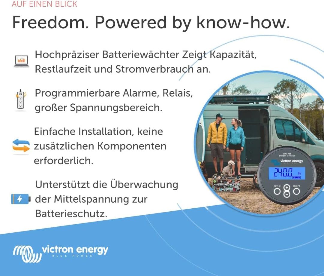 Victron Energy BMV-702 Batterie Monitor (Grau), Einzelhandel BMV 702 (Retail), BMV 702 (Retail)
