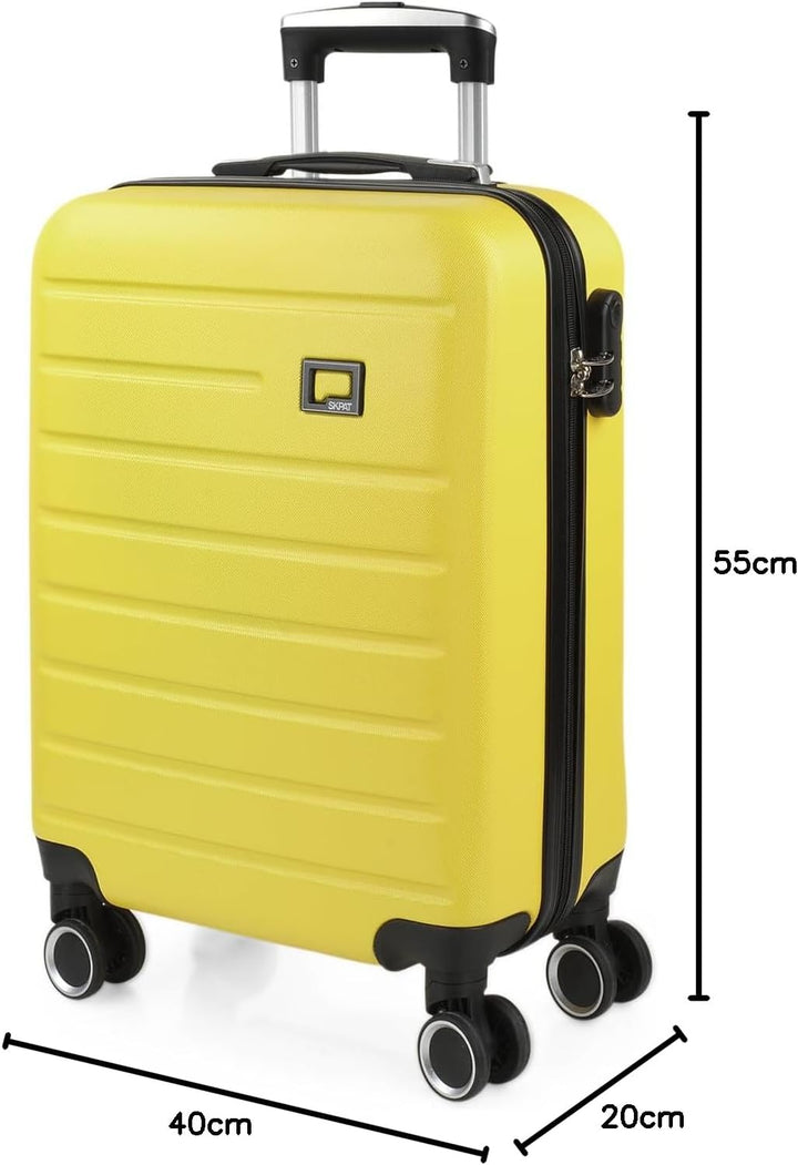 SKPAT - Handgepäck Koffer Trolley - Reisekoffer Mit Rollen und Reisekoffer Hartschalenkoffer für Vie