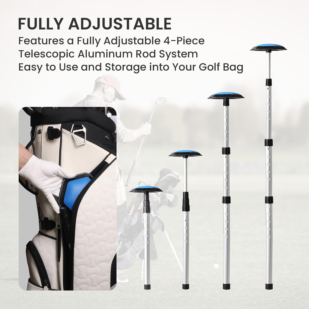 LOVMEAD Golf Travelcover, Golf Protector Travel Covers Support System Backbone-Reiseabdeckung aus Al