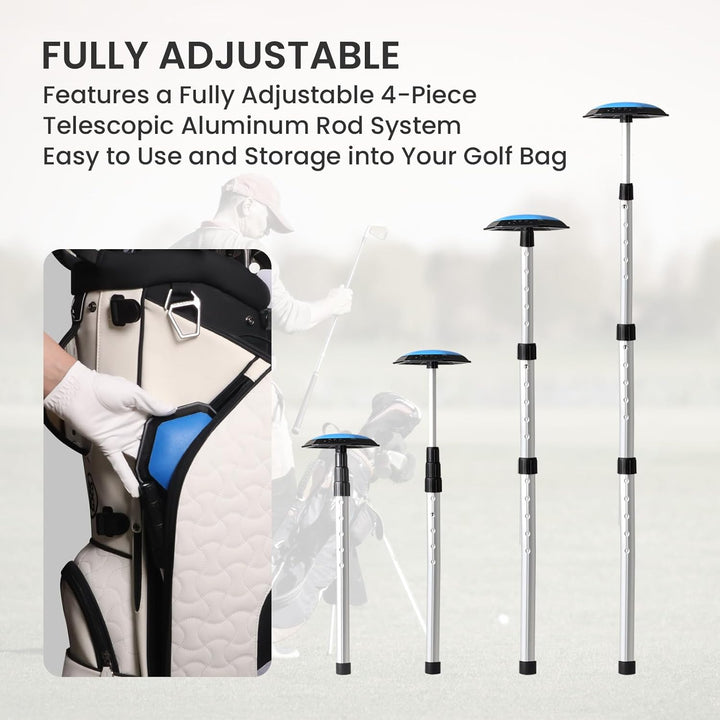 LOVMEAD Golf Travelcover, Golf Protector Travel Covers Support System Backbone-Reiseabdeckung aus Al