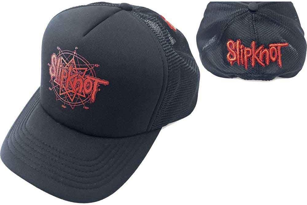Slipknot Baseball Cap Band Logo Nue offiziell Schwarz Mesh Trucker One Size