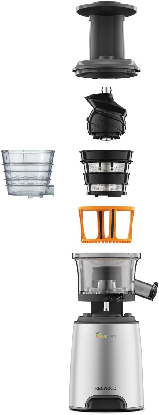 Kenwood jmp601si Abzieher, Farbe Silver Sorbetaufsatz Weiss, Grau, Sorbetaufsatz Weiss, Grau