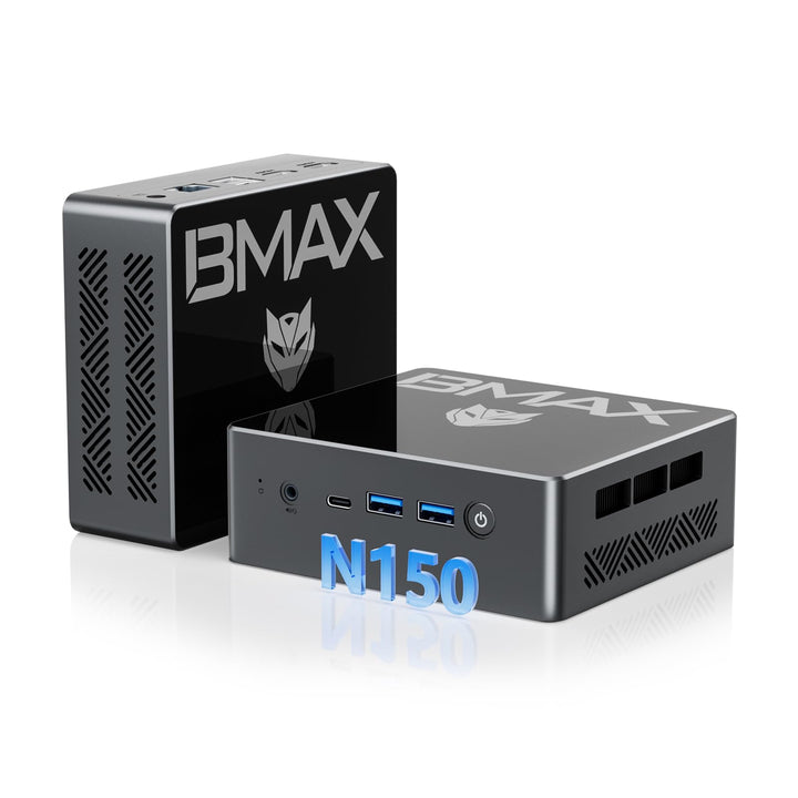 BMAX Mini PC Win-11 Pro Gen13 Twin Lake N150(4C/4T, bis zu 3,6 GHz) 16 GB DDR4 512 GB M.2 SSD Mini D