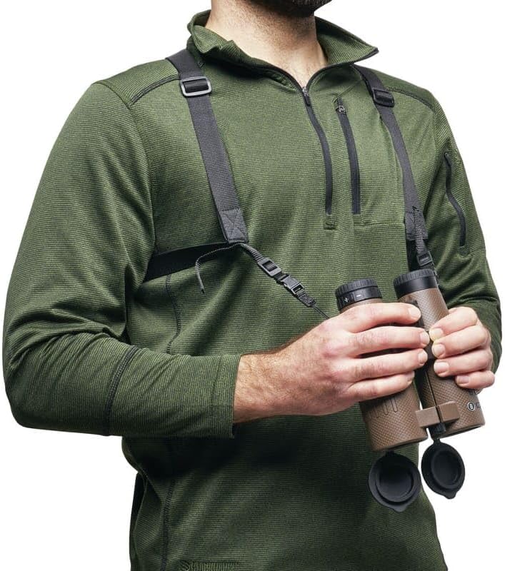 Bushnell - Universal Fernglas-Gurtzeug mit Schnellverschluss-Schnallen - Netzbelüftung - Vogelbeobac
