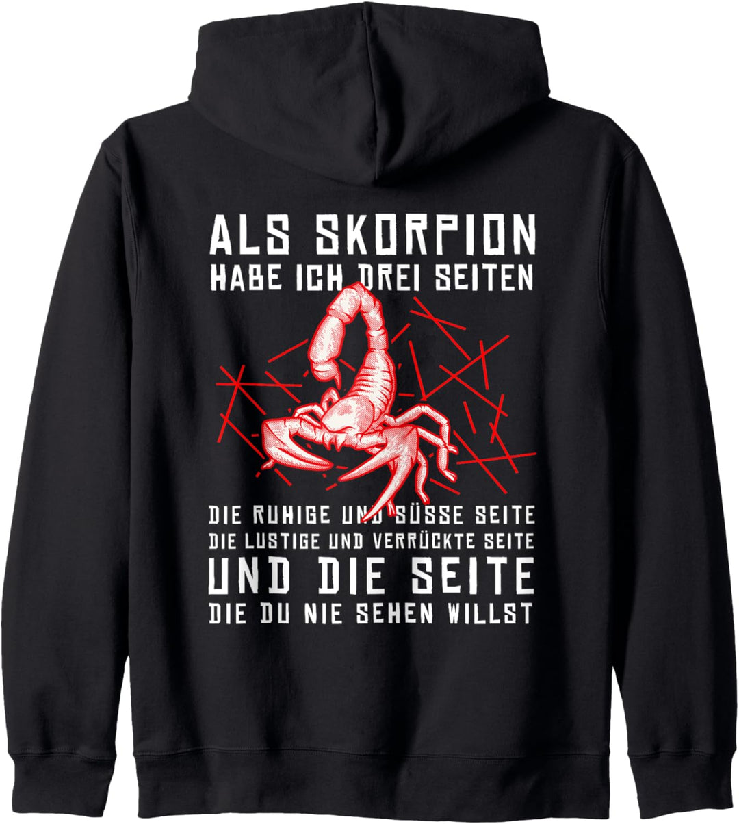 Lustiges Sternzeichen Skorpion Geburtstag Sprüche Humor Kapuzenjacke