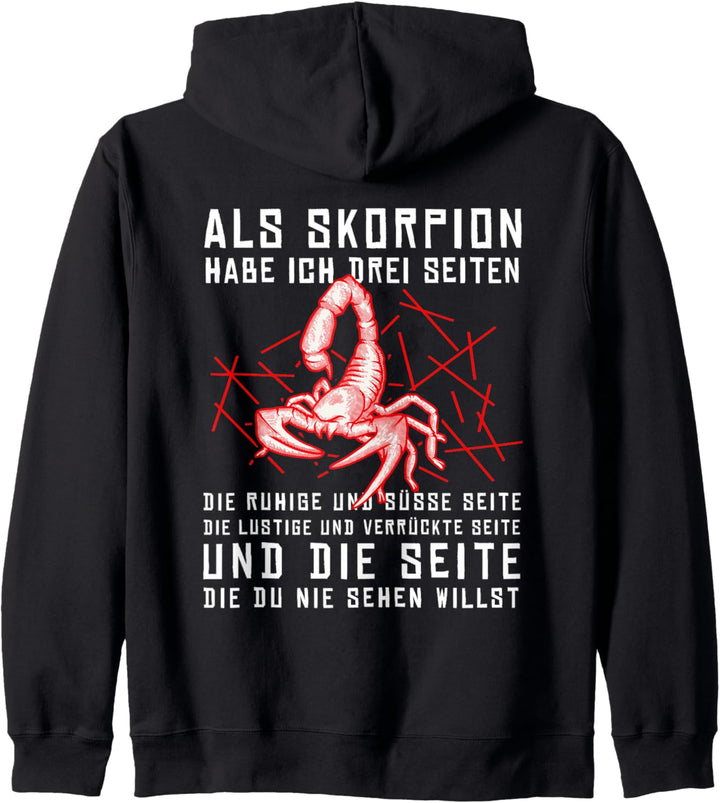 Lustiges Sternzeichen Skorpion Geburtstag Sprüche Humor Kapuzenjacke