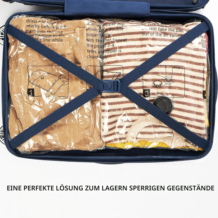 Suoco Vakuum-Aufbewahrungsbeutel, platzsparend, mit Reise-Handpumpe, 8 Stück 8 Medium-HPUMP, 8 Mediu