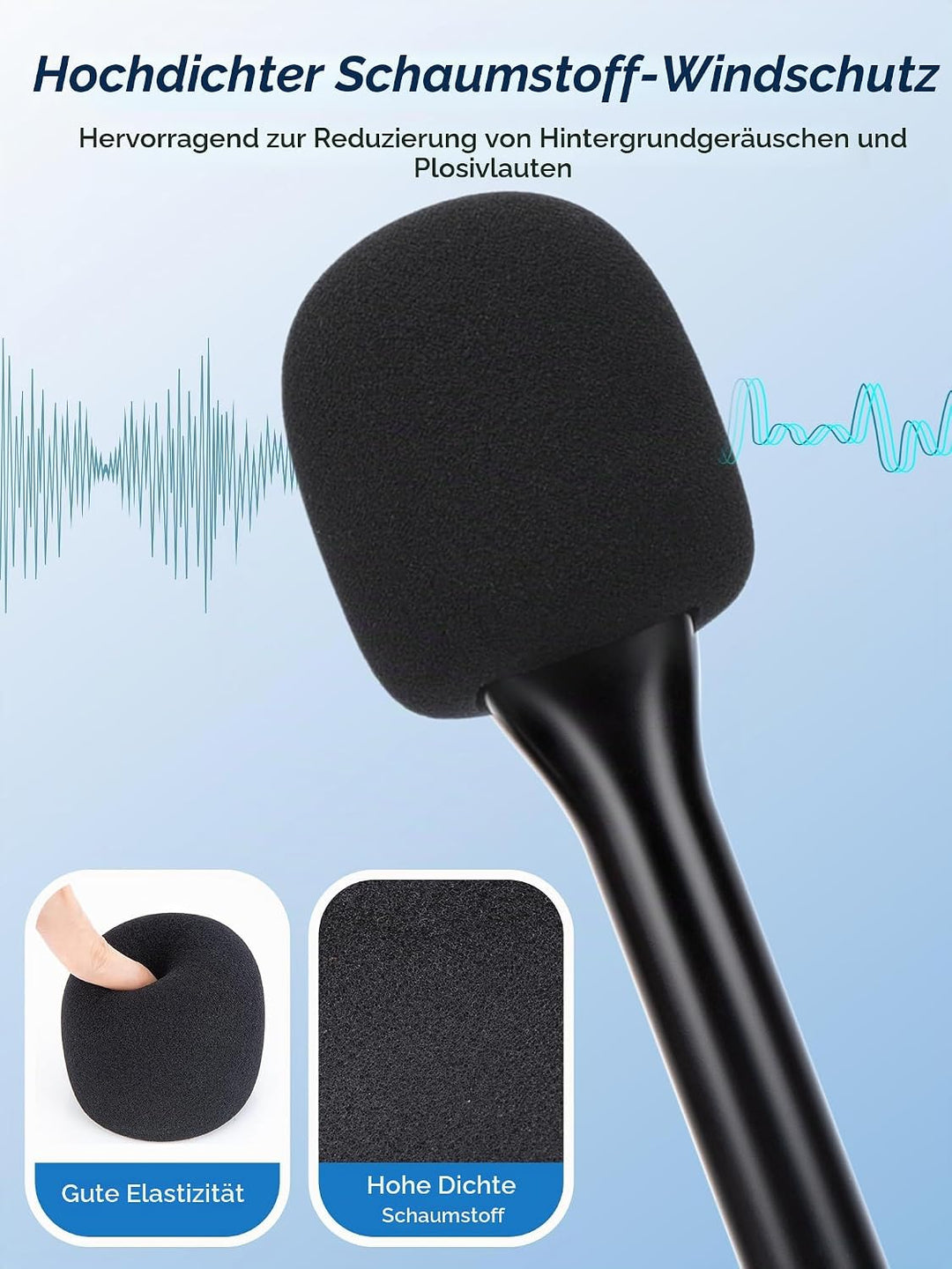 YOUSHARES Handheld Adapter für DJI Mic 3, DJI Mic Mini/1/2, Hollyland Lark M2/A1, Rode Wireless GO 1