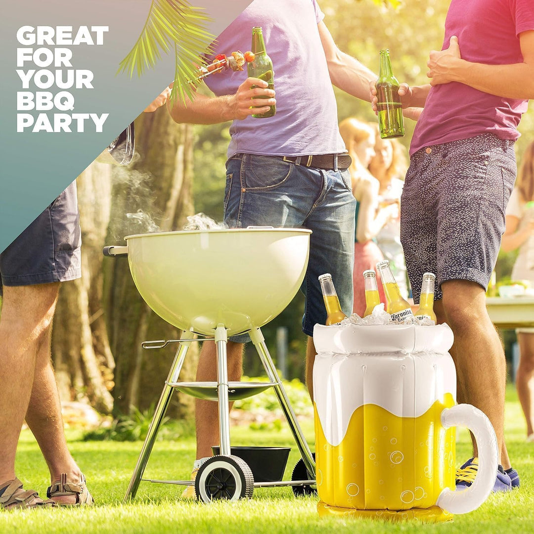 2 Pack Grosser aufblasbarer Kühler,aufblasbare Bierkrug kühler,Drink Floatie und oktoberfest Partyzu