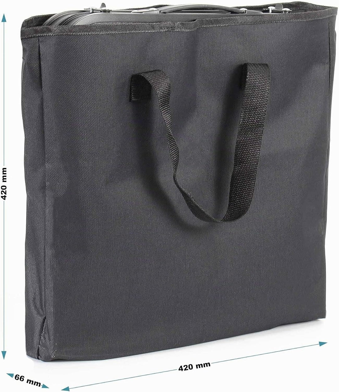 Toboli Campingtisch Schwarz 80x40cm höhenverstellbar auf 31/45/56/70 cm Aluminium Klapptisch Falttis